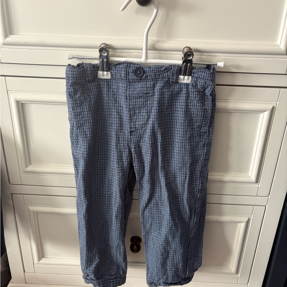 First Impressions Blue Cotton 3 piece set size 24mo - Picture 3 of 7